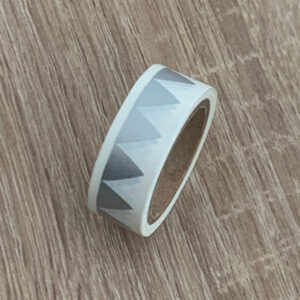 masking tape blanc triangles argent