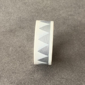 washi tape blanc triangle argent